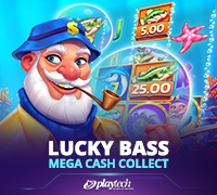 Lucky Bass Mega Cash Collect slot game artwork